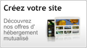 Hébergements mutualisés OVH