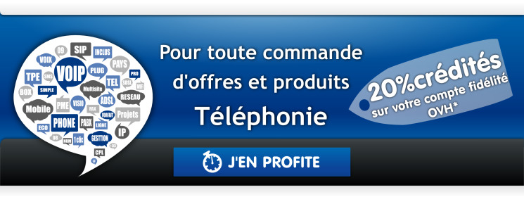 20% de votre commande Téléphonie en points fidélité !