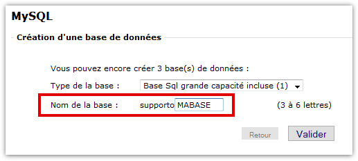 Pesonnalisez le suffixe de vos bases