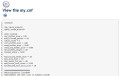 Edition du fichier de configuration my.cnf.
