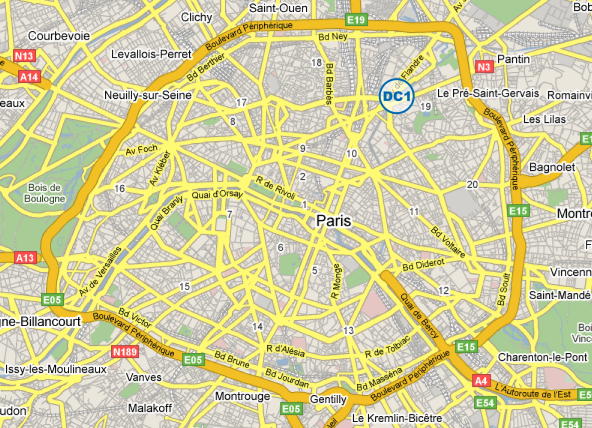 Acces Datacenter Paris DC1