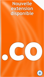 Nouvelle extension disponible : .co