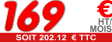 169 € ht / Mois