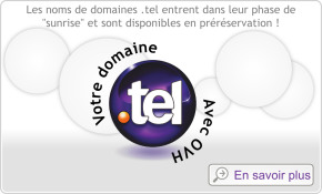 Ihre .TEL Domains bei OVH vorreservieren