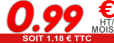 0.99 € ht / Mois