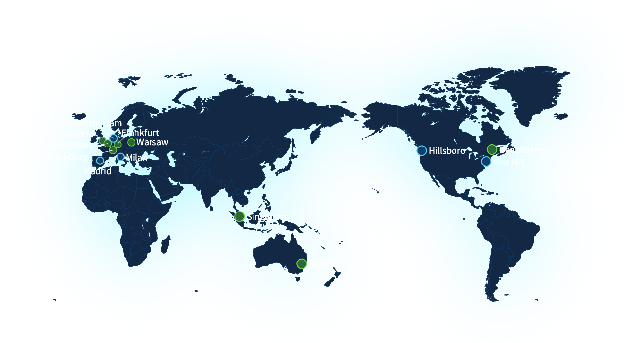 PCI world map regions